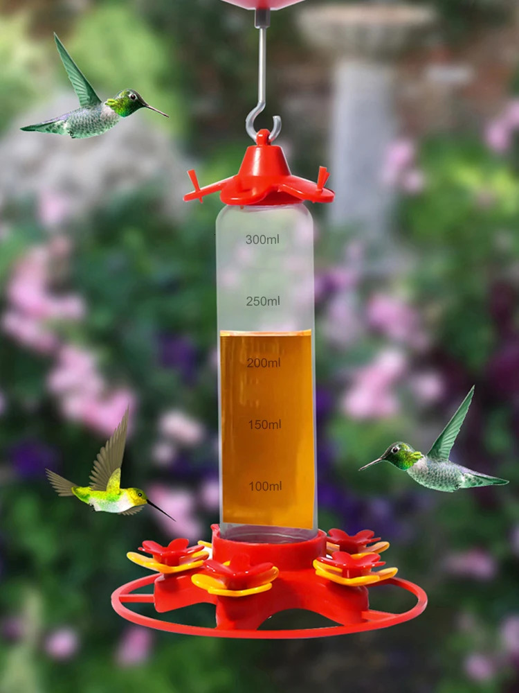 Hummingbird Water Feeder Hanging Honey Bird Antiants Leakproof Easy To Clean Outdoor Garden Decoration 250320