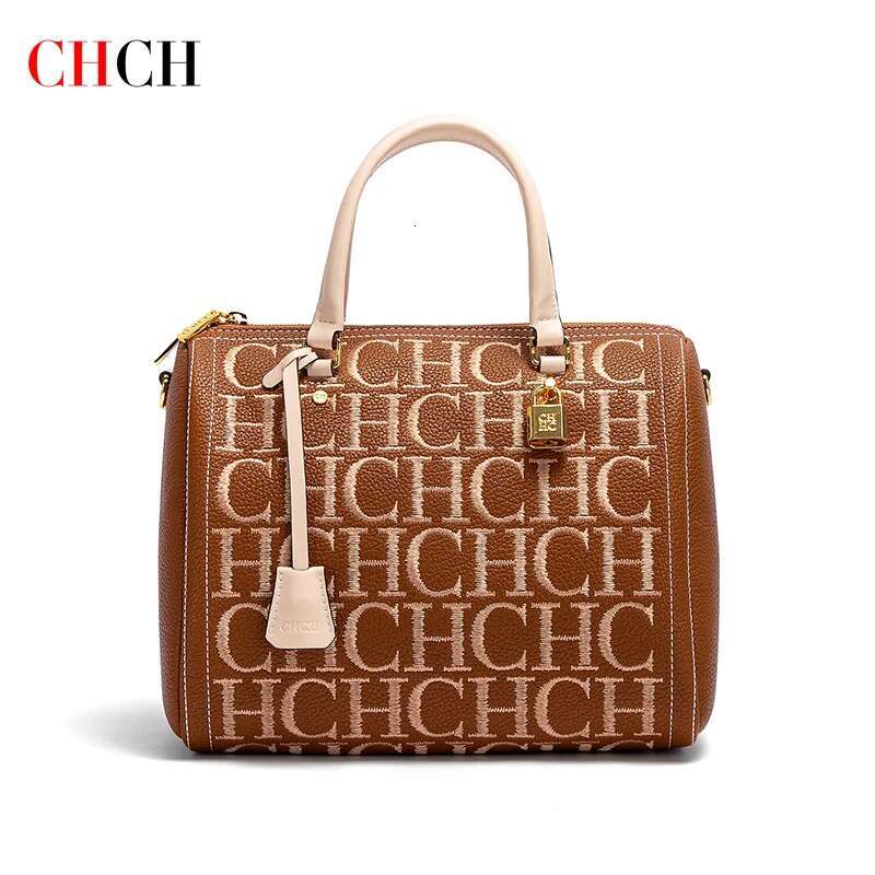 CHCH Shoulder New Embroidered Letter Design Handbag Women's Tote Bag