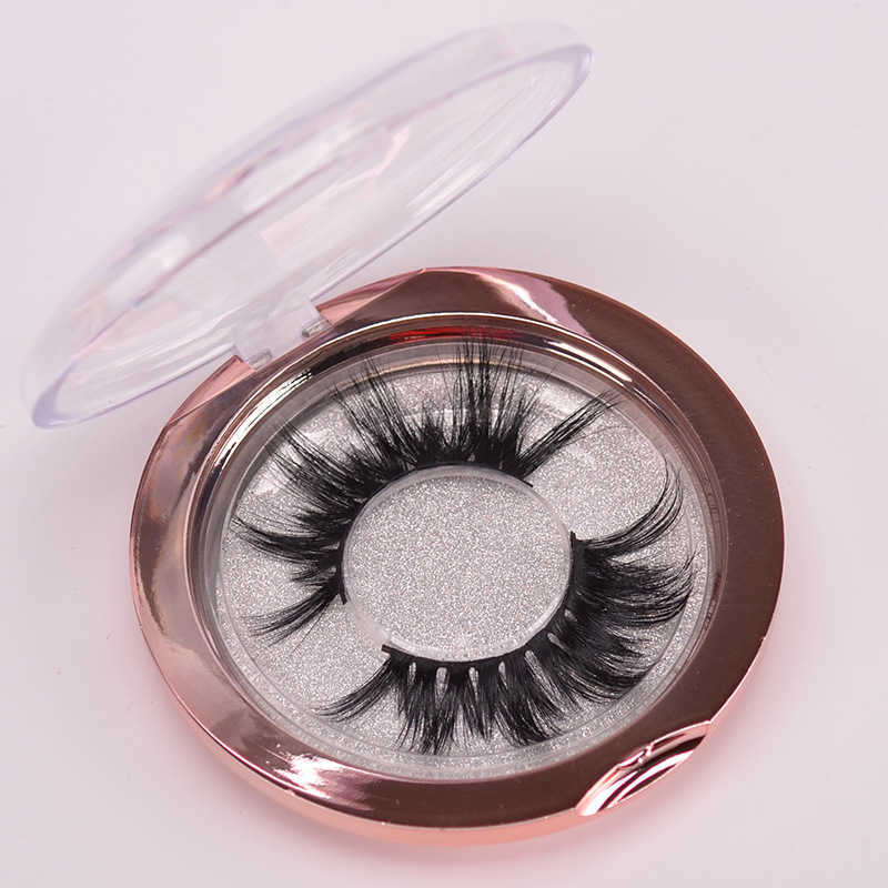 5d mink fur false eyelashes handmade elongated exaggerated thick and curled W250324