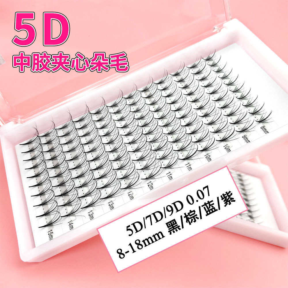 Sandwich Hair 5/7/9D Adjustable Curve C/D/C+D+Sharp Hair Blooming Hot Selling Thick False Eyelash W250324