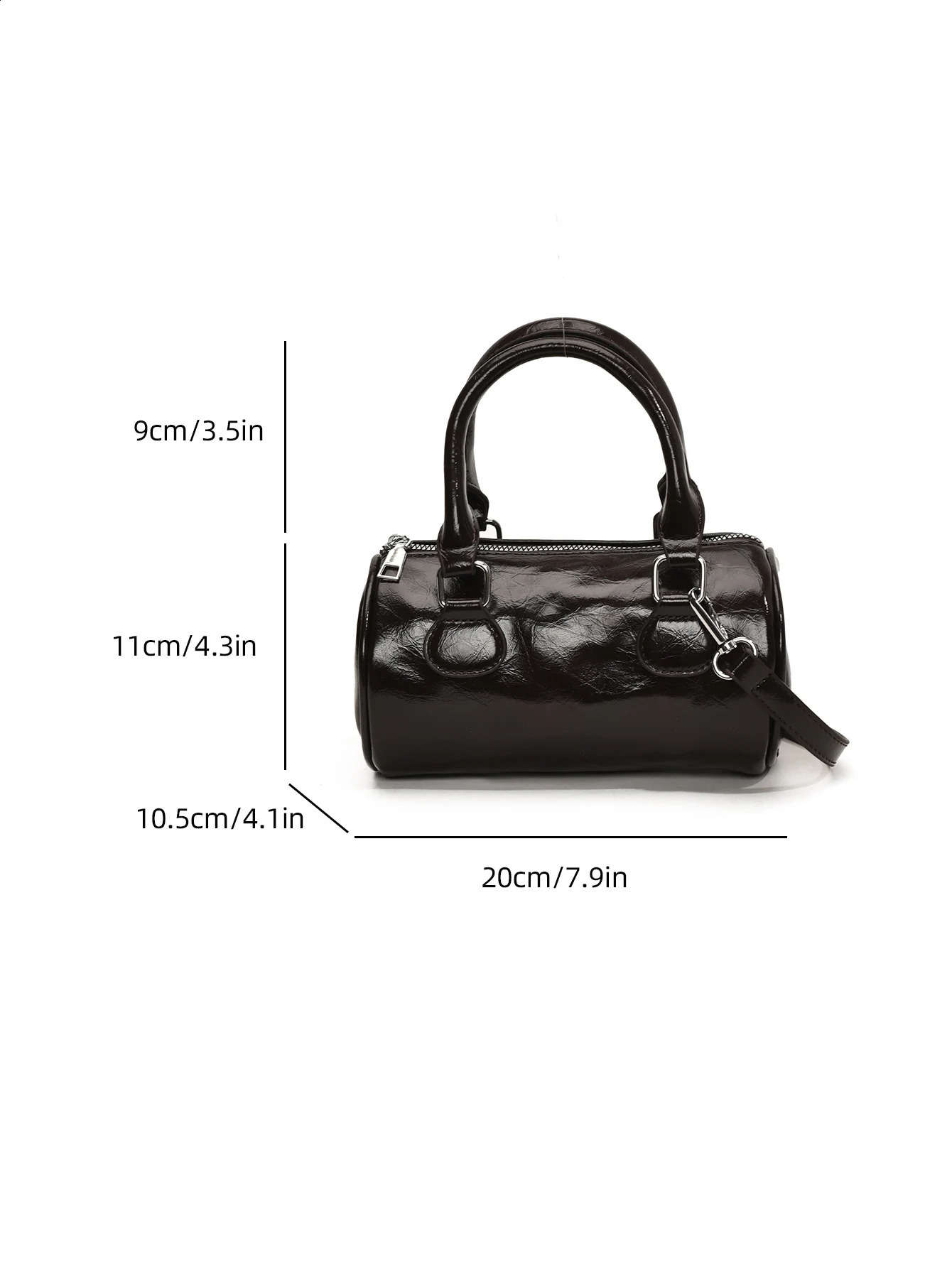 Womens retro bag Boston winter oil wax leather shoulder cross body handbag 250317