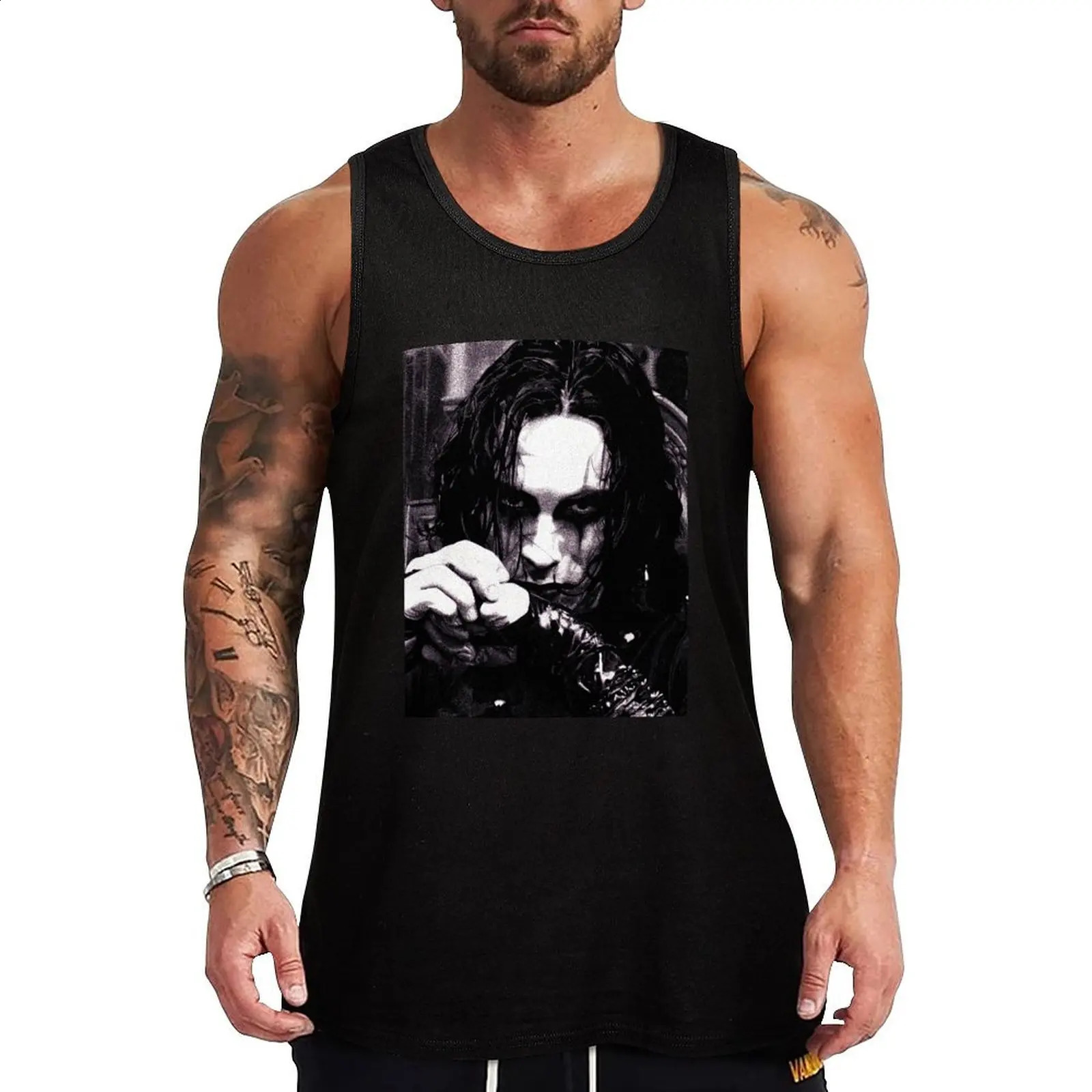 Eric Draven Crow Tank Top Men gym sportswear Mens summer t-shirt 250324