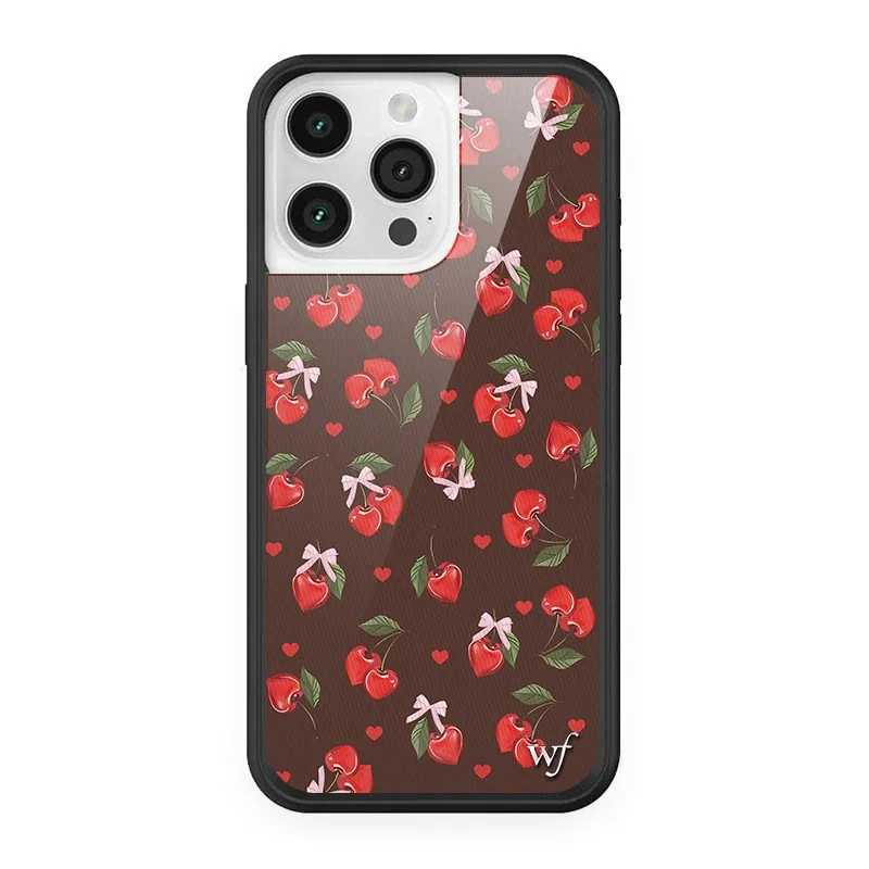 Wildflower 3D Rose Flowers Shockproof Phone Case For iPhone 13 14 15 Pro Max 12 16Pro WF Hot Korean Flowers Hard Anti-Fall Cover Z250324
