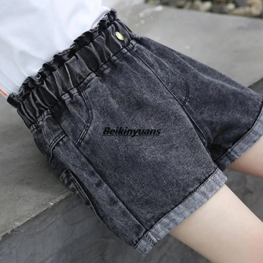 Girls shorts summer childrens pants fashionable denim baby be menina 250312
