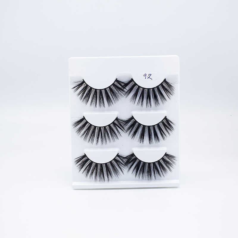 Five pairs of 3D synthetic false eyelashes naturally long and thick artificial eyelashes W250324