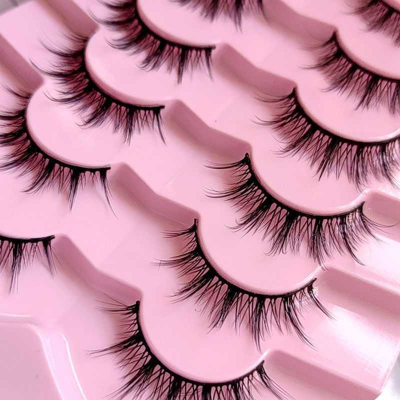 Thick and exaggerated false eyelashes super curled and raised multi-layer 3D stage Latin performance flying eyelashes slender tail of eyes W250324