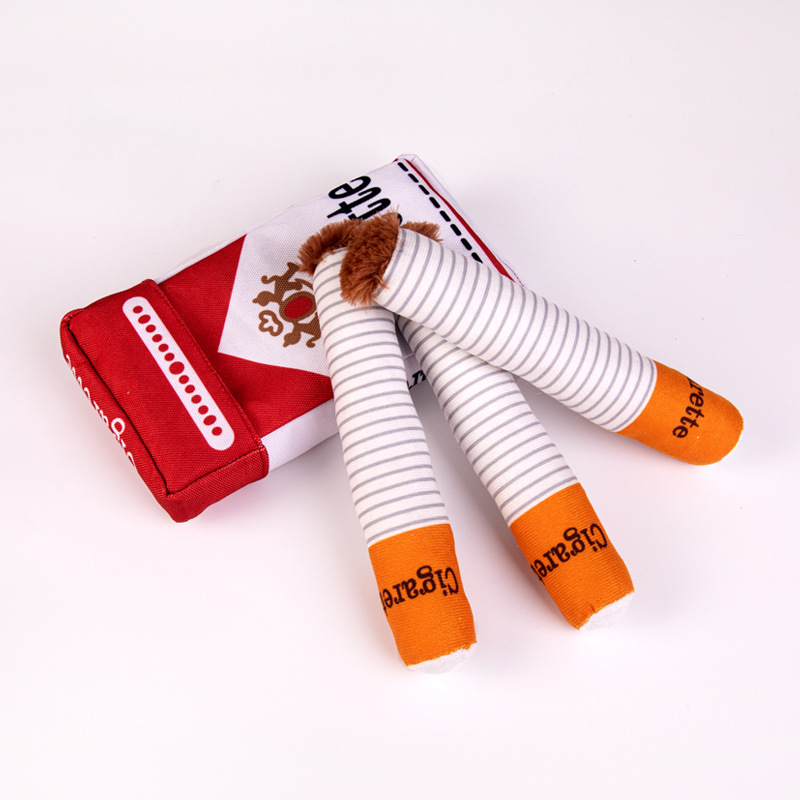 Free shipping new teeth grinding toys dogs chew resistant plush cigarettes toys pet supplies