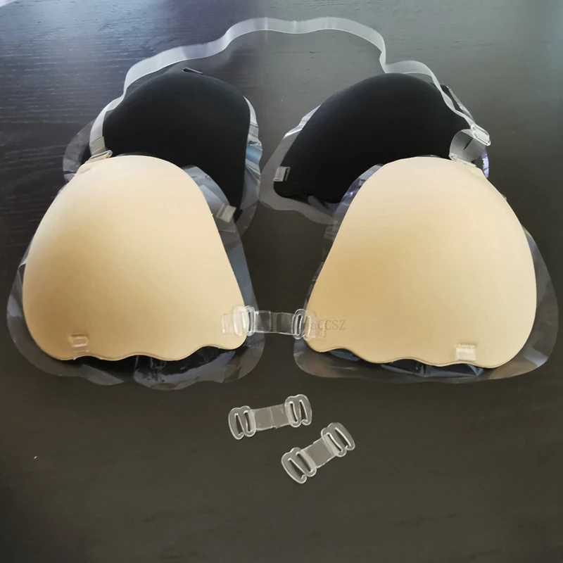 Reusable strapless self-adhesive silicone underwear suitable for womens invisible push up bras strapless lifting wedding underwearXJ250324