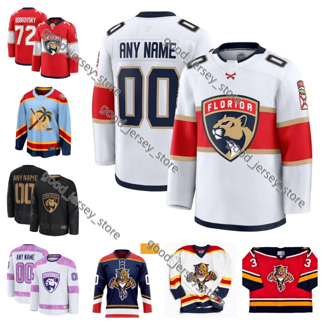 2025 Panthers Vamos Gatos Orange Jersey Barkov Ekblad Tkachuk Reinhart Bobrovsk…