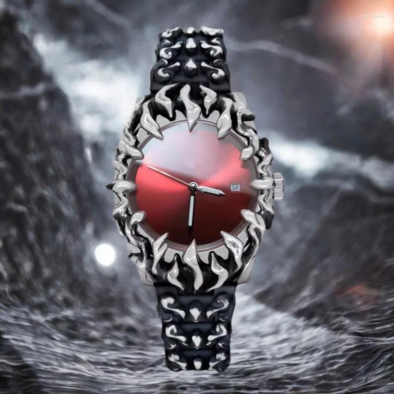 Wristwatches Fashion Original Claw Watch Alabaster Style Retro Y2K European American Watches Special Shaped Alien Advanced Ins Niche