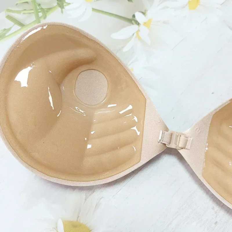 Womens Palm Push Up Invisible Silicone Bra Chest Stickers Enhance Self Adhesive Bra Cover Silicone Pad Sexy Strapless BraXJ250324
