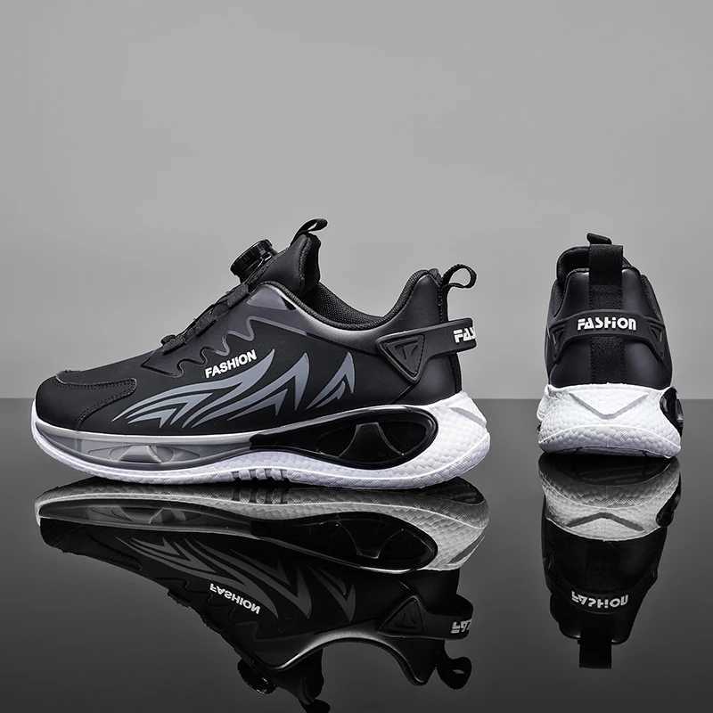 Mens rotating shoes sports shoes all season breathable soft soled N-Slip outdoor running shoes student casual sports shoesXJ250324