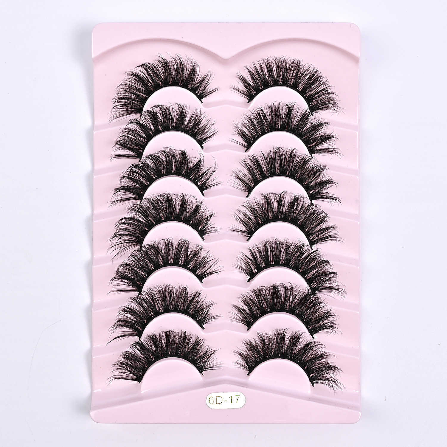Thick curled up set of 7 pairs of explosive false eyelashes exaggerated natural eyelashes W250324