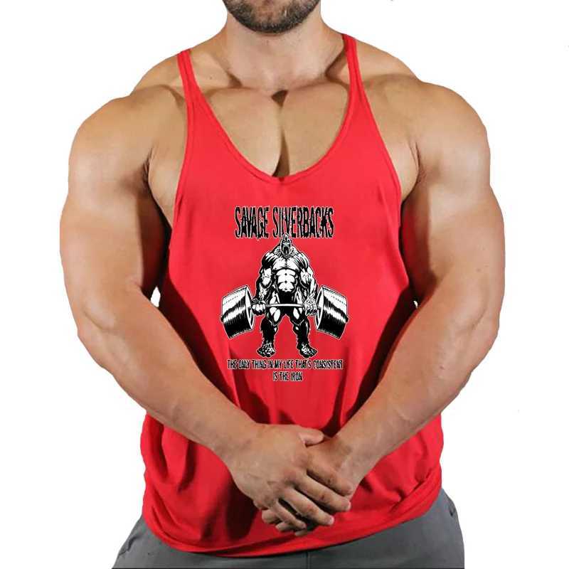 Muscle Male Bodybuilding Stringer Tank Top Gym Clothing Y Back Fitness Sleepless Tank Top Weight Boosting Monomer X2503241