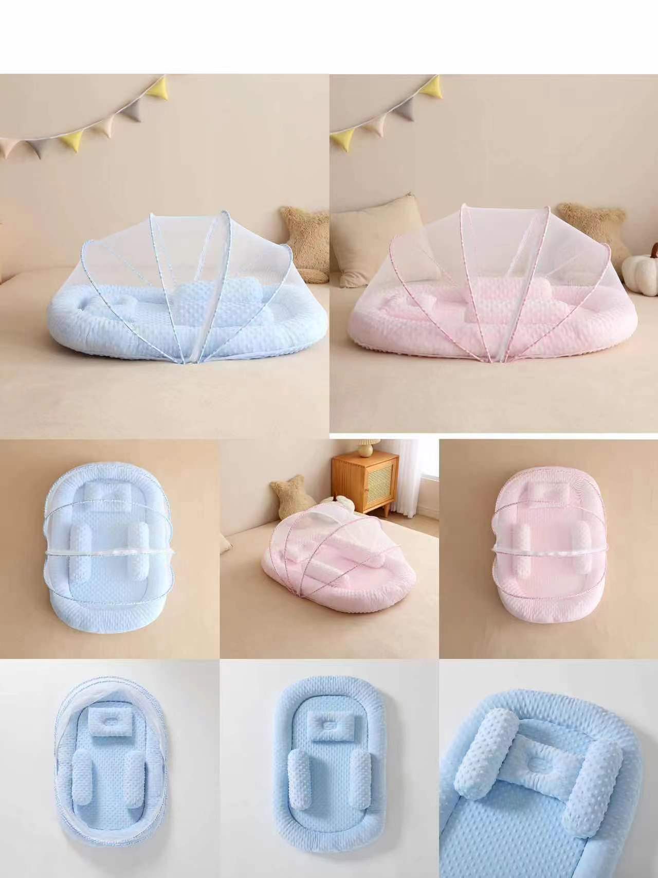 Jiaobao Bubble Velvet Five Piece Baby Mosquito Net Set