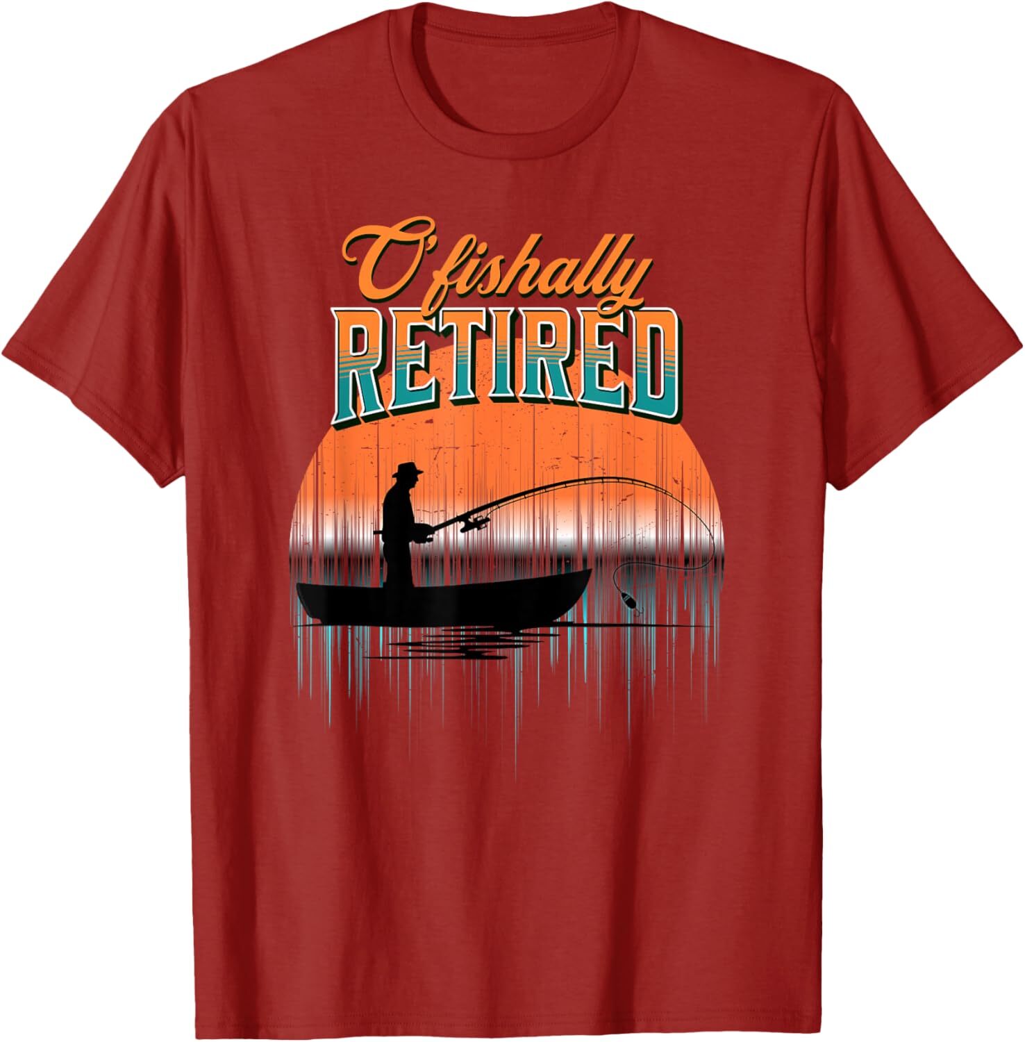 T shirt for Mens Cool Retirement Ofishally Retired Fishermans Retired Graphic Tee Casual Tops Clothes Short sleeve