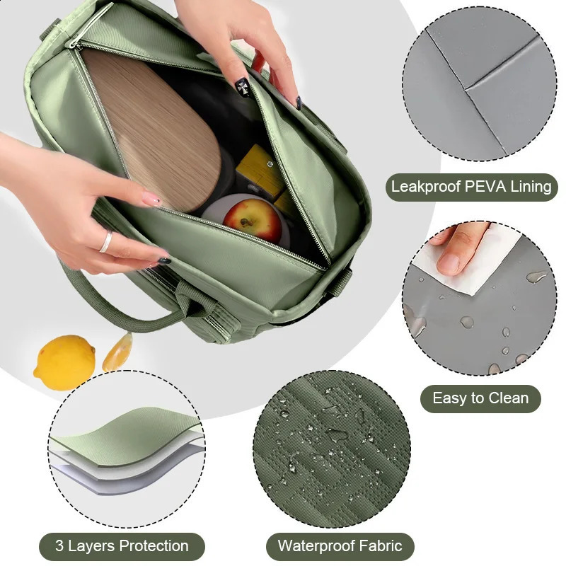 Soft Cooler Bag Insulated Collapsible Lunch Cooler Bag For Work Camping Beach Travel Portable Soft Sided Leakproof Waterproof 250322