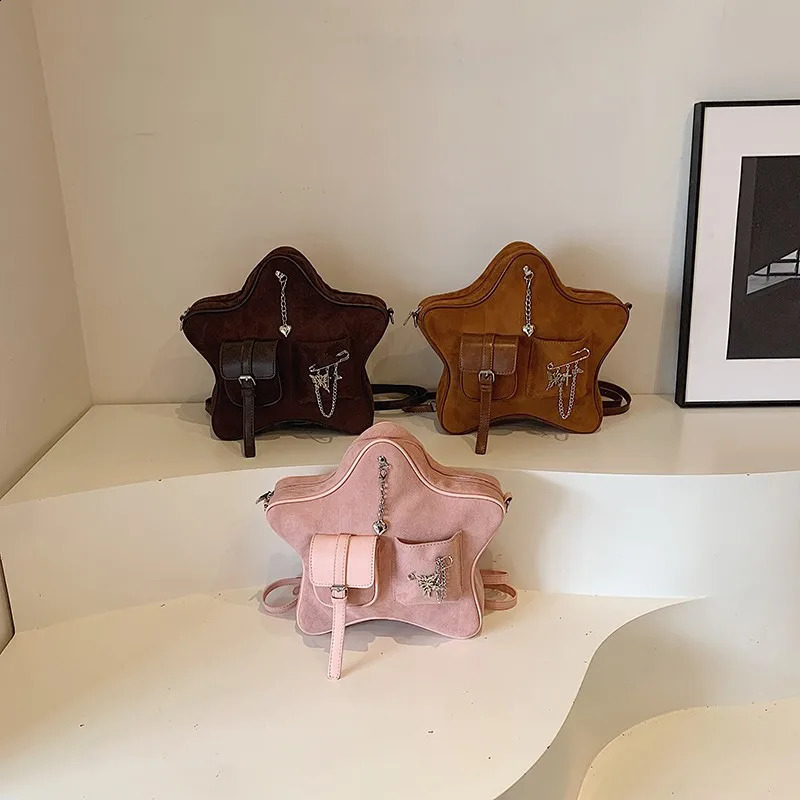 Chain Solid Star PU Backpack Advanced Lightweight Backpack Fashion Womens Bag Ramadan Festival Bolsas De Mujer 250318