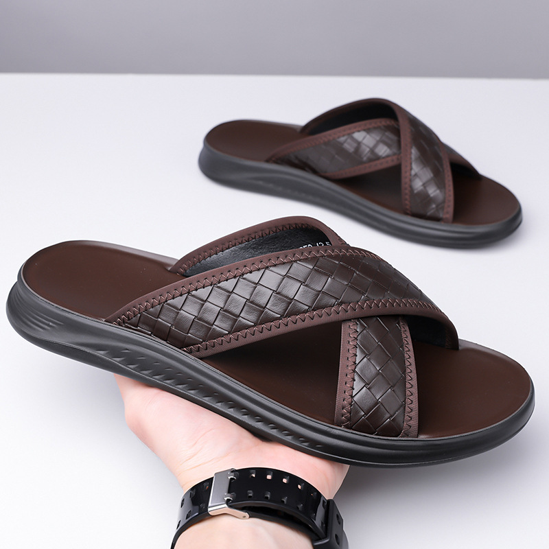 free shipping designer sandals slippers men mens slides slide black brown indoor outdoor casual shoe trainers sneakers new