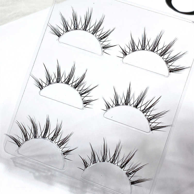 Exaggerated Manga Eye Fairy Hairy Internet Red False Eyelash Transparent Terrier Thick Eye Tail Elongation Fairy C35 W250324