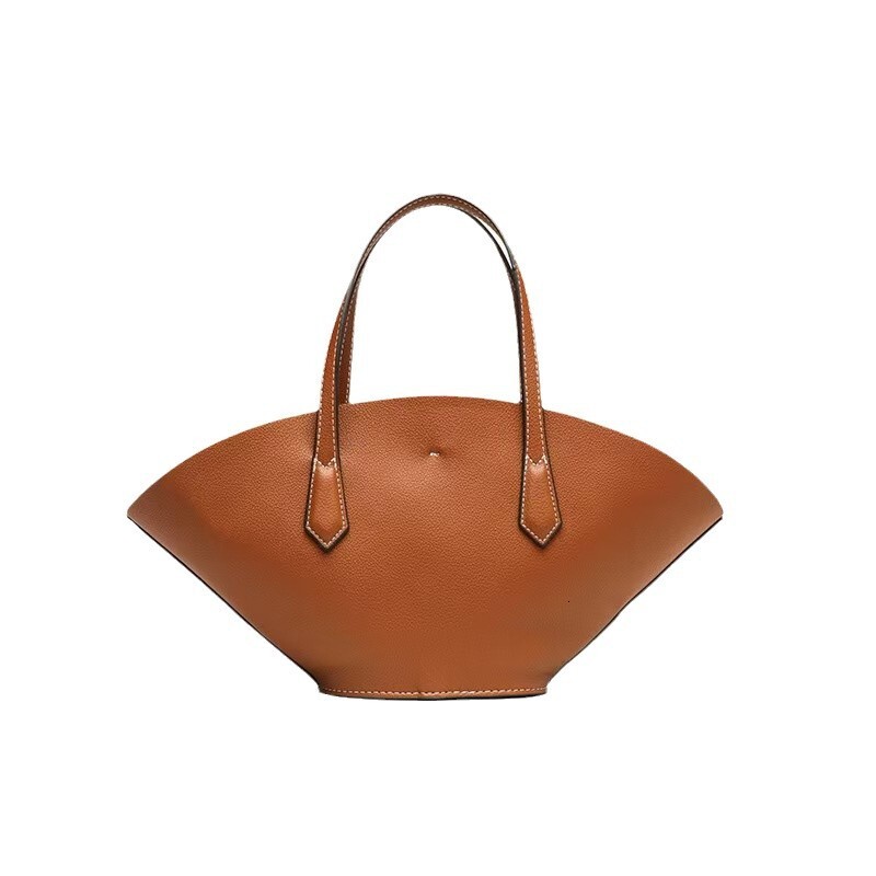 Home Women S New Fashionable And Versatile Brown Commuter Handheld Single Shoulder Crossover Tote Bag