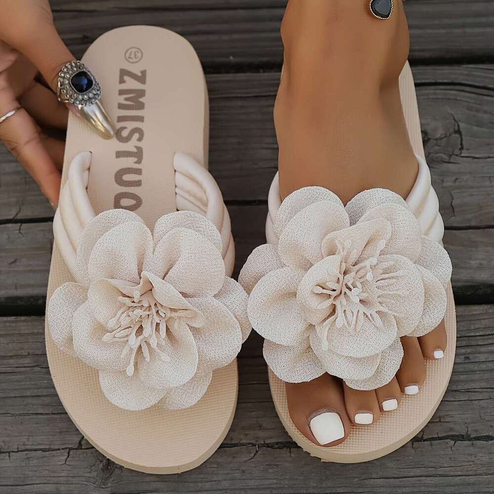 Women's ral Flip-ps - Comfortable Summer Beach Slides, Casual Open Toe Sandals with Soft Sole