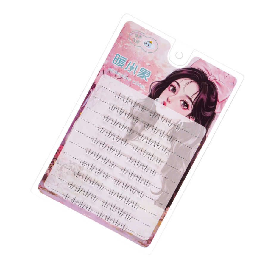 Cat Claw Lower Eyelash Transparent Terrier Moms Manga Barbie Lazy Eyelash Single Cluster Segmented Thick Simulation Eyelash W250324