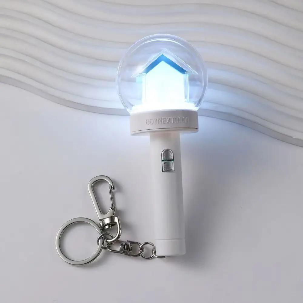 KPOP Lightstick Night Light Keychain Respondent Lollipop Hand Lamp Concert Light Stick Lamp Keyring Fans Collection 250324