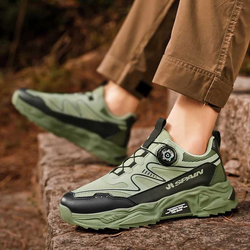 Mens rotating shoes sports shoes Four Seasons new breathable soft soled comfortable outdoor running shoes casual sports shoesXJ250324