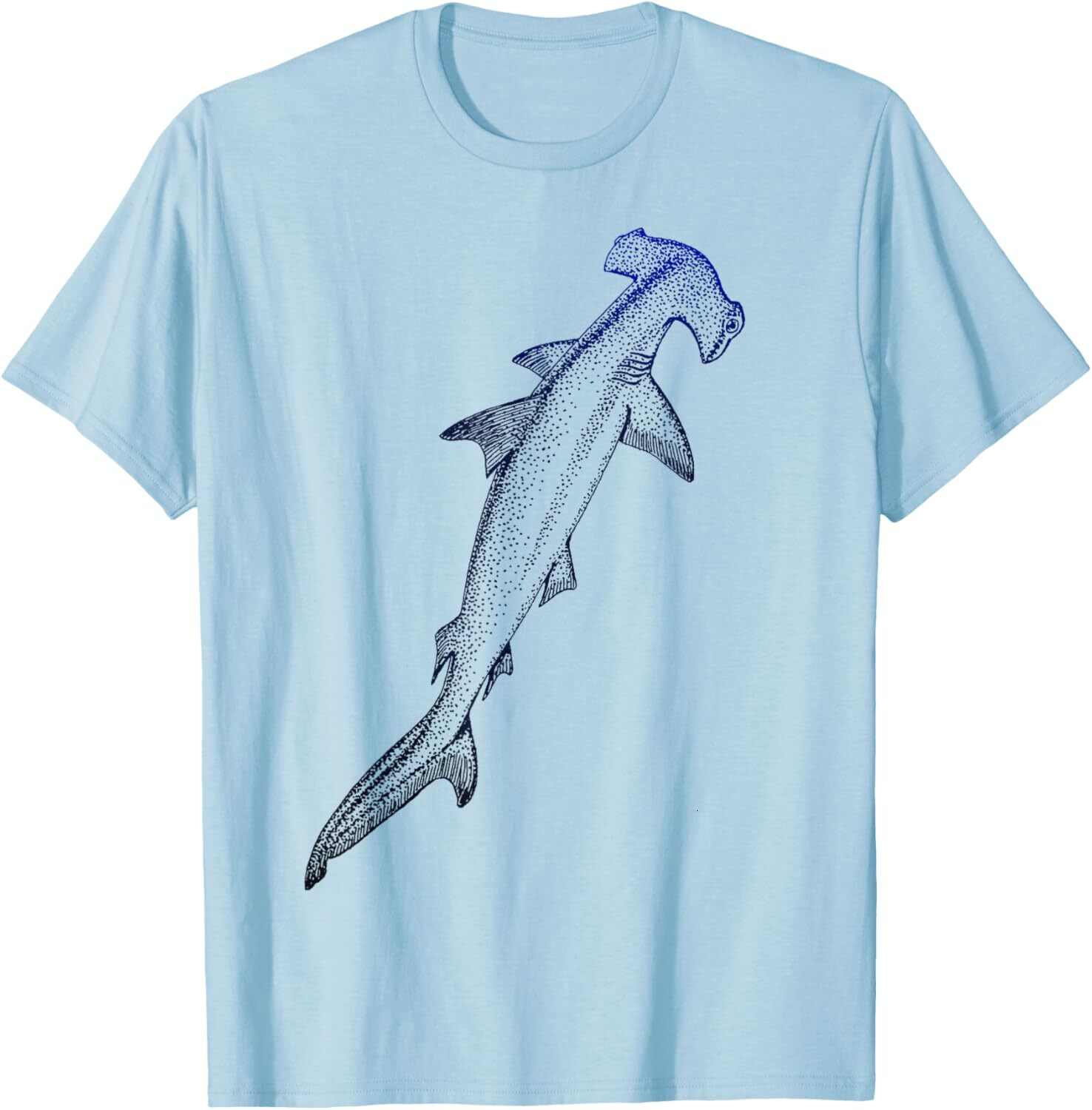 T shirt for Mens Beautiful Nautical Hammerhead Shark Lovers Graphic Tee Casual Tops Clothes Short sleeve