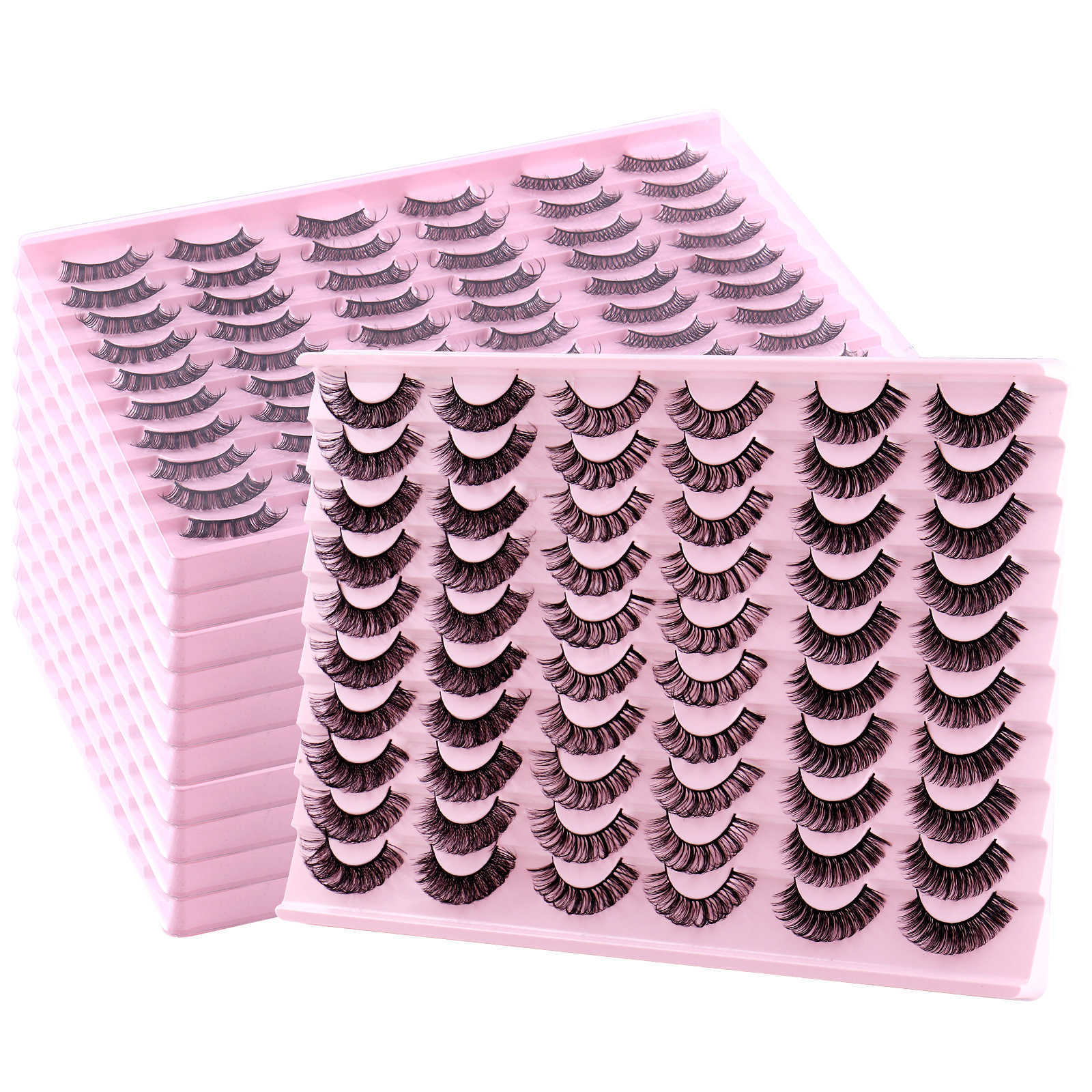30 pairs of fake eyelashes daily curled eyelashes thick simulated natural synthetic eyelashes W250324