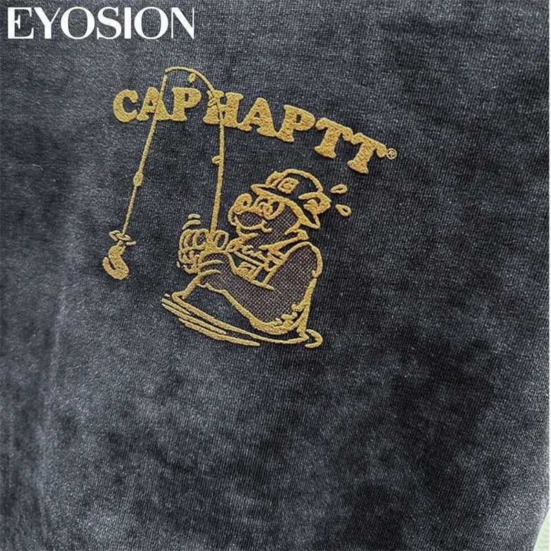 Mens sleeveless tank T-shirt for street fitness sports and leisure summer letter cartoon print top cotton round neck tee 4XL X250324