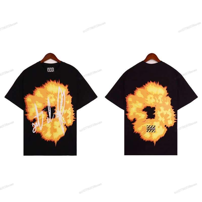 Designer clothes Summer New Fashion Printing Loose Couple Hip-Hop Cotton T-Shirt High-Quality Short-Sleeved