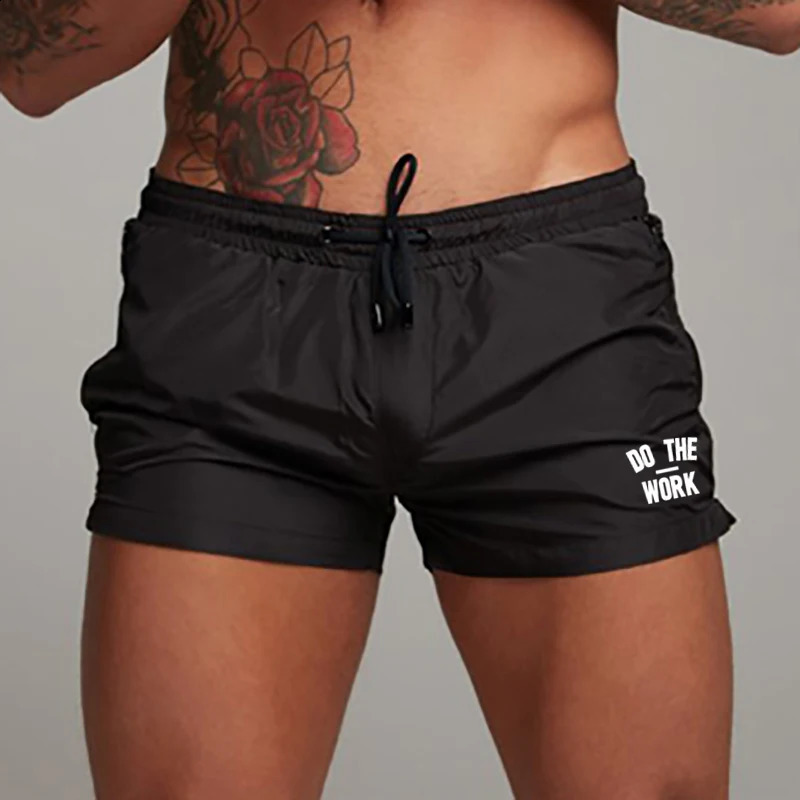 Mens Swimsuit Swim Shorts Summer Casual Beach Board for Men Quick Dry Running Surf Fitness Gym Zipper Pocket 250321