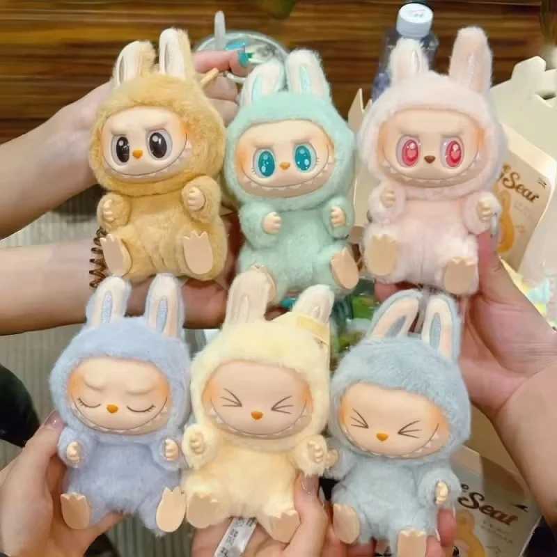 New Arrival In Stock Hot Anime Figure Labubu Have A Seat Series PVC Pendant Doll Model Toy Kawaii Monster Keychain Toy Birthday Gift T250324