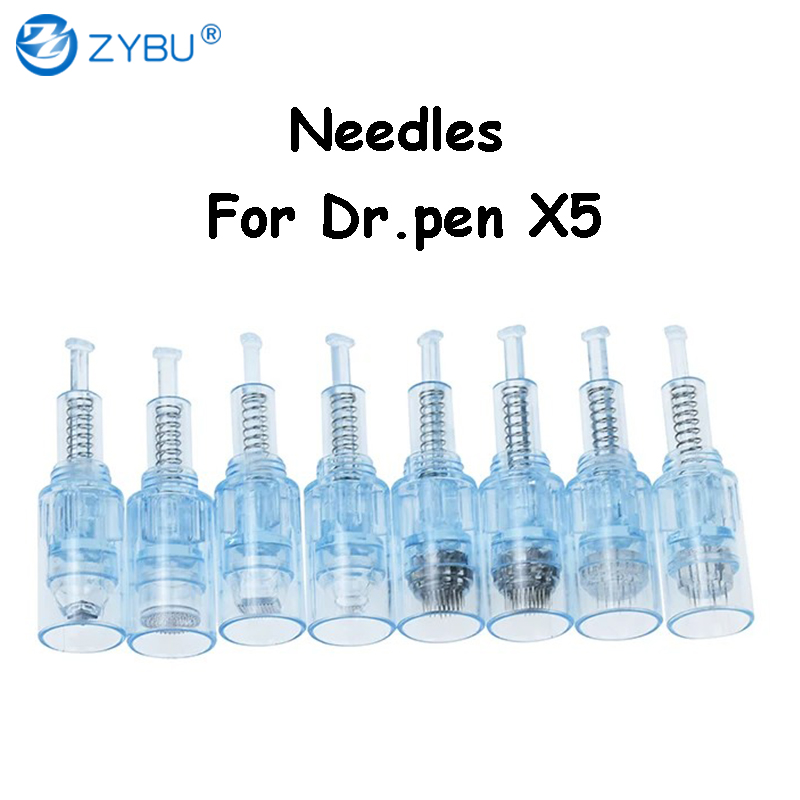 50pcs Microneedling Needle Dr Pen X5 9/12/36/42 Pin 3D 5D Round Nano Disposable Cartridge Auto Micro Needle Tip Derma Dr.pen Stamp Dermapen Replacemen