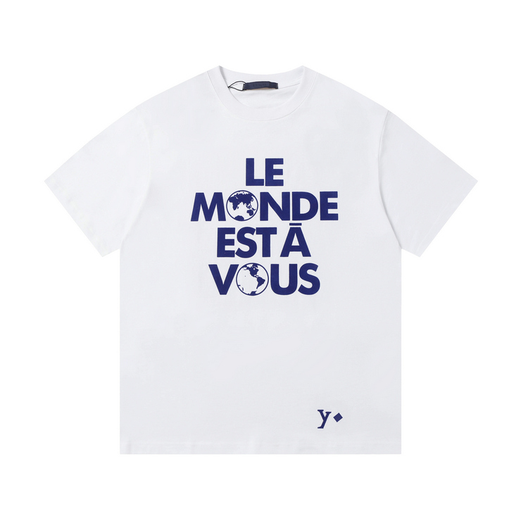 Mens Designer Luxury Paris T-shirt Womens Tshirt Paris Classic Flocking Printed Pattern Letter T Shirt Geometry White Tees Tops Cotton Short Sleeved Shirt