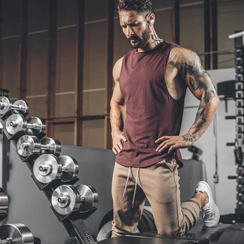 Mens gym summer vest fitness training clothing quick drying and bodybuilding sleeveless compression shirt casual basketball vest X250324