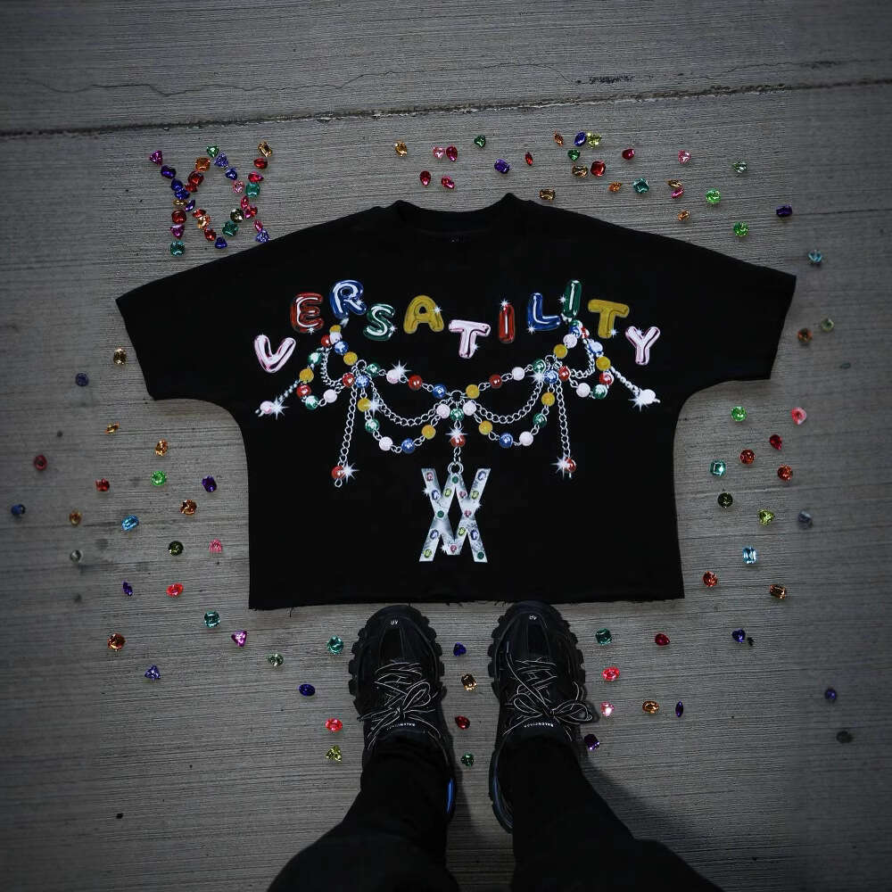 Streetwear Men's and Women's Spring Printed Cotton Loose Fashion T-shirt