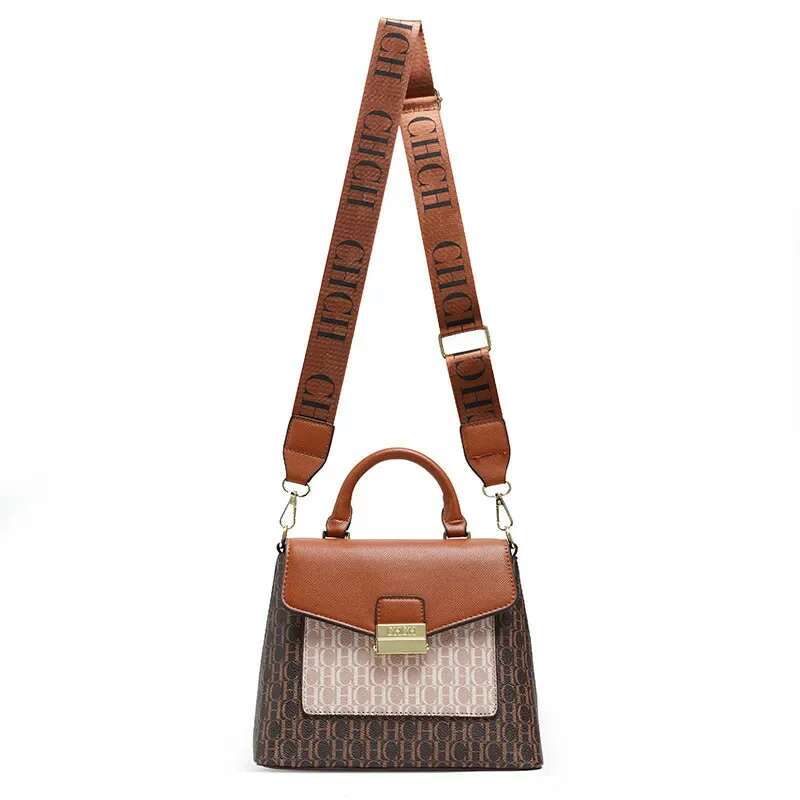 CH Handbag Niche Women's Shoulder Letters Printed Daily Commuter Design Fashion Crossbody Bag Temperament Classic