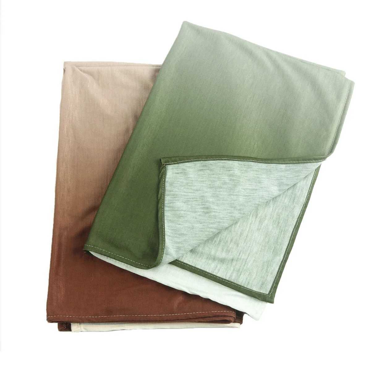 Latest gradient pattern Jersey headscarf scarf Muslim headscarf shawl womens casual long bag Fem Turban Islam b85 * 70cm X250324