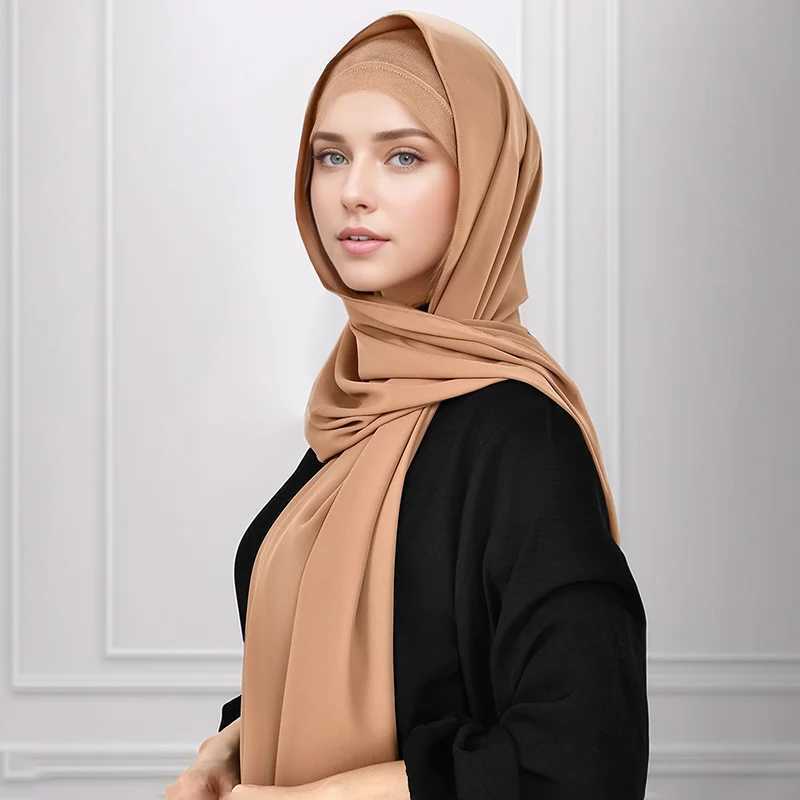 180g heavy-duty chiffon scarf Abayas premium chiffon scarf shawl Muslim dress X250324