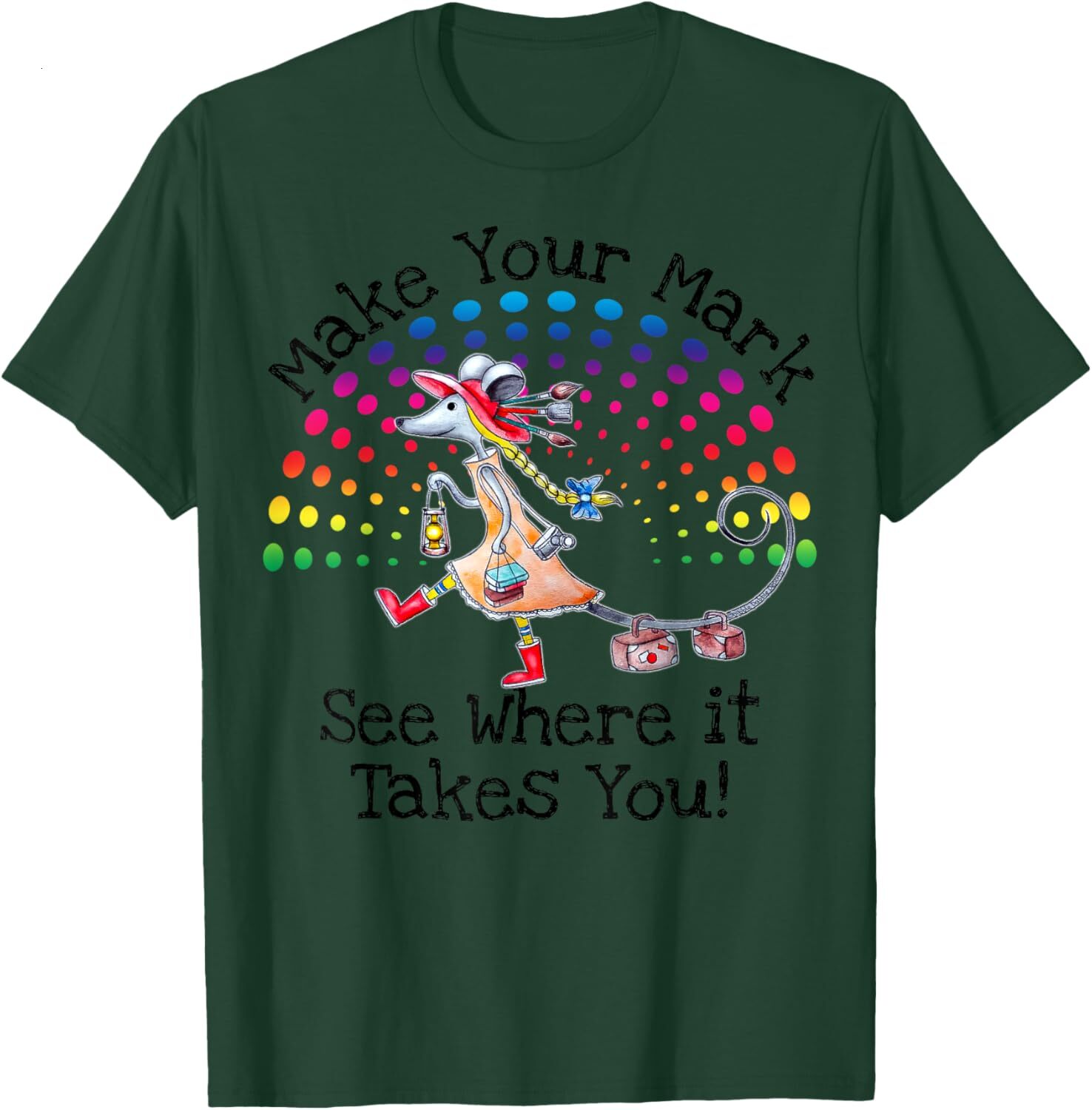 T shirt for Mens International Dot Day - Make Your Mark - Positive Message Graphic Tee Casual Tops Clothes Short sleeve