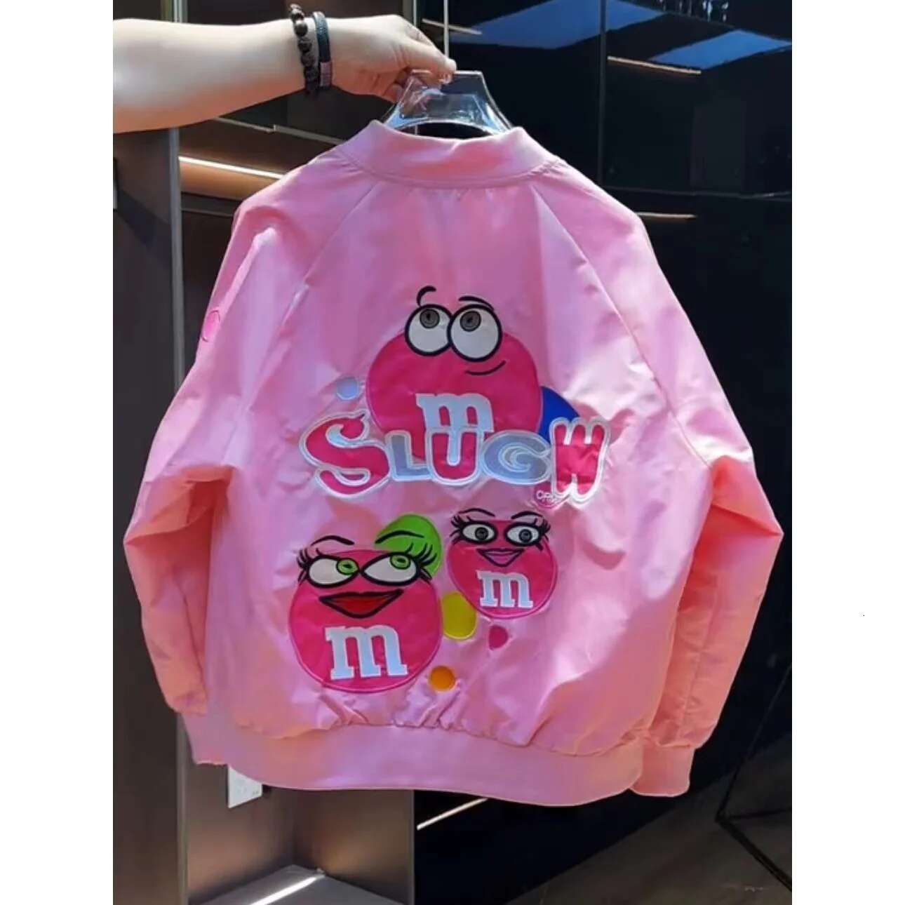 American Cartoon Zipper Printed Baseball New Spring Couple Trend Brand Hip-Hop Youth Fashion Retro Loose Casual Jacket