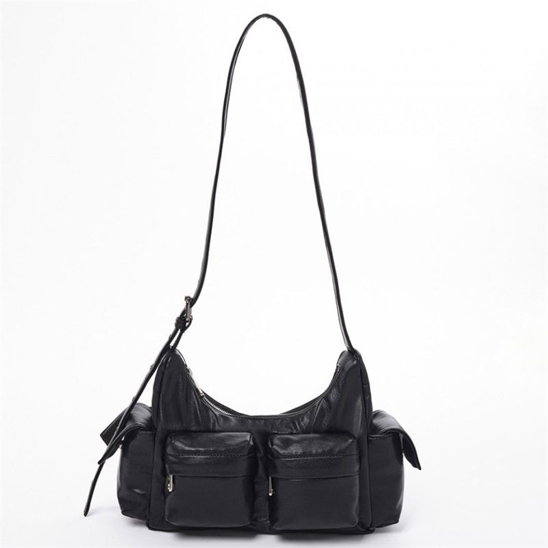 design bag new Spliced unique curve saddle bag single shoulder armpit bag Turkish niche color-blocking bag cross body bag