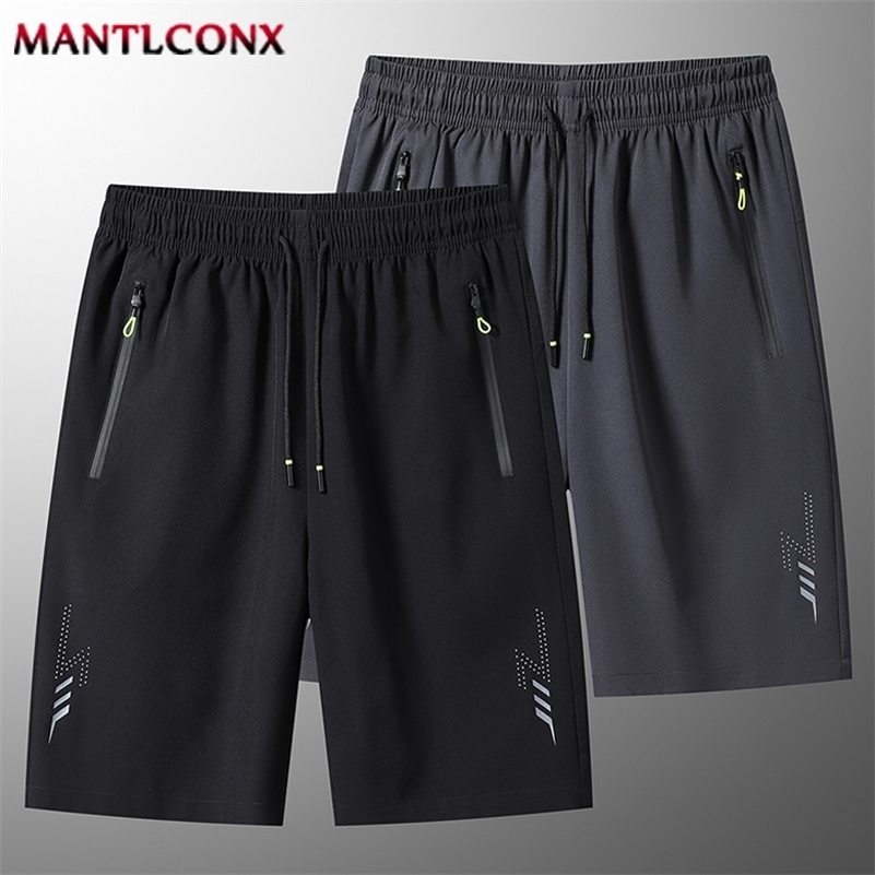 Summer Mens Sport Shorts Cool Sportswear Running Shorts Casual Bottoms Gym Fitness Training Jogging Short Pants Men Black Gray 250317