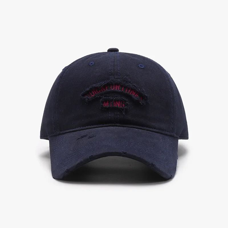 Classic Soft Top Visors Letters Patch Men Simple Breathable Black Baseball Cap Windproof Cycling Tourism Women White Peaked Cap 250320