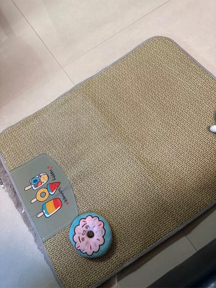 Cooling Mat for Dogs, Summer Cooling Pads Pet Cooling Outdoor Easy Carry Keep Your Pet Cool Oversized rattan mat(120*90cm)