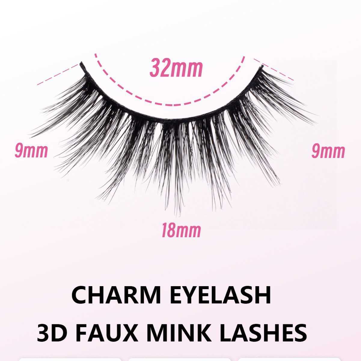 Large capacity natural thick synthetic false eyelashes 20 pairs of false eyelashes W250324