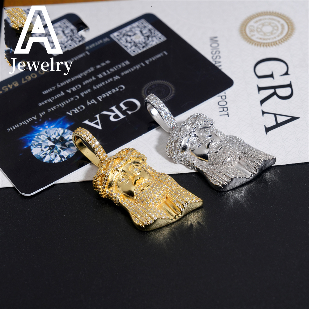 Iced Out Chain Pendant Personalized Moissanite Necklace Hip Hop Jesus Pendants